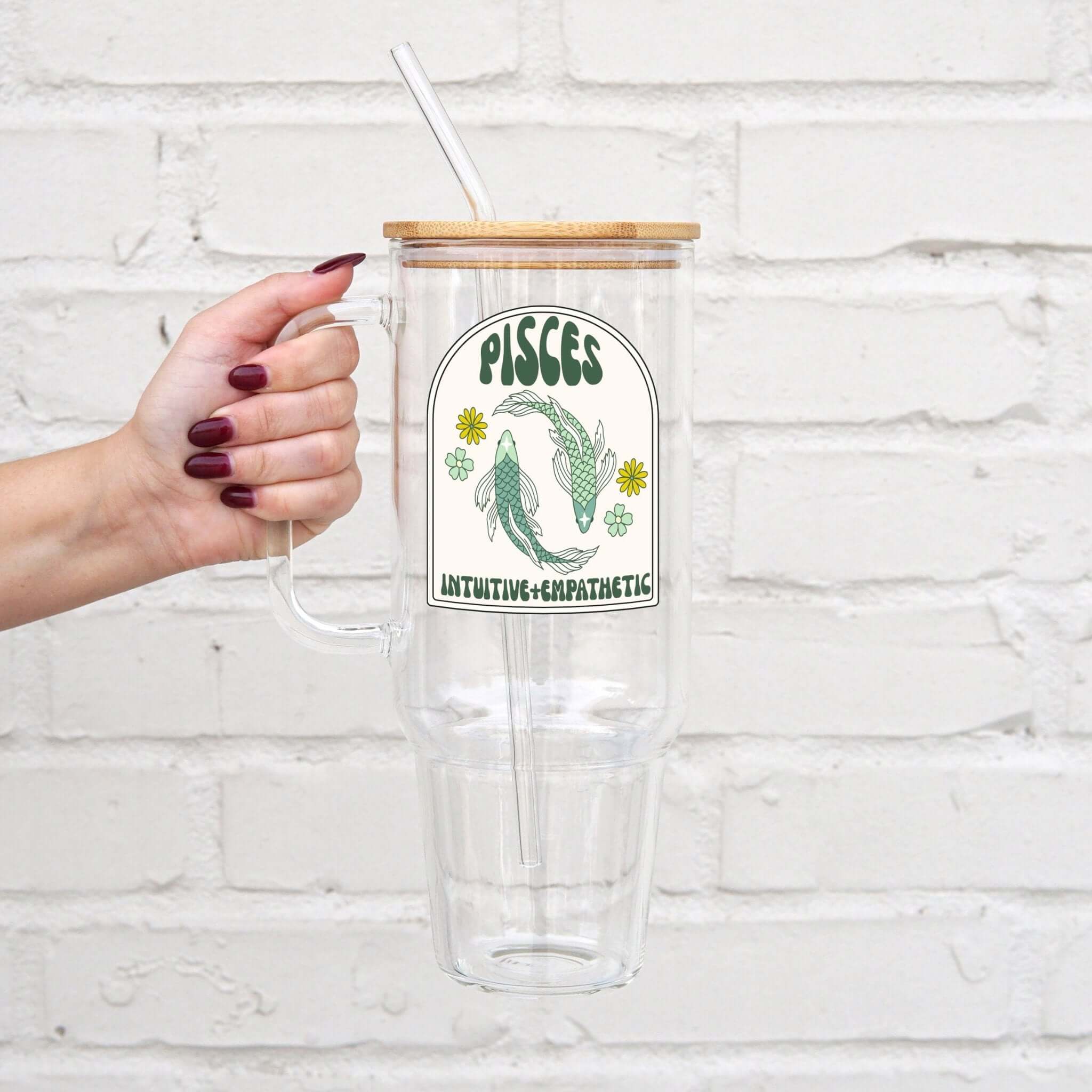 Zodiac Astrology Horoscope Glass Cup