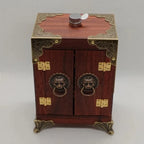 Solid Wood Buddhist Shrine Cabinet – God of Wealth & Guanyin Altar Table
