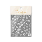Bubble Cute Black Red Hearts Nail Stickers Nail Art Decorations Nail Decals Design Self-Adhesive 3D Wave Design Decoration for Women Girls Adhesive Striping Tape Nail Art Stickers