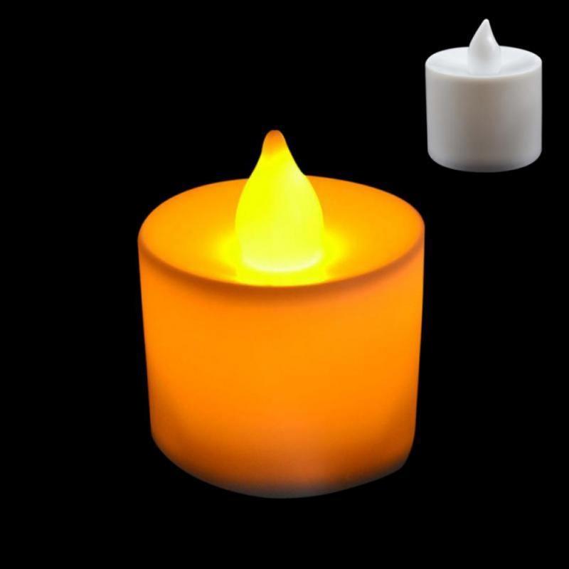 Candles With Battery Multicolor Candle Realistic And Bright Flickering Bulb Battery Operated Flameless LED Tea Light For Seasonal & Festival Celebration Lamp Decorative Aromatic Candles Reusable Night Lamp Wedding Birthday Party Decor Candle