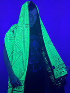 DHARMA V2 • Grey/Neon Yellow Festival Shawl