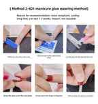 1002- Handmade press on nails fake nails removable
