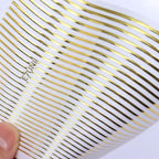 French Rose Gold Striping Tape Nail Design Stripe Lines Geometry 3D Sticker for Nails Gel Polish Sticker Decals for Manicuring Decorations Manicure Stickers Decals Silver Strip Line Nail Decal Self-Adhesive 3D Wave Decal Decoration Metallic Curve Design