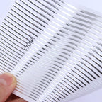 French Rose Gold Striping Tape Nail Design Stripe Lines Geometry 3D Sticker for Nails Gel Polish Sticker Decals for Manicuring Decorations Manicure Stickers Decals Silver Strip Line Nail Decal Self-Adhesive 3D Wave Decal Decoration Metallic Curve Design