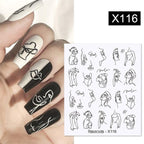 French Rose Gold Striping Tape Nail Design Stripe Lines Geometry 3D Sticker for Nails Gel Polish Sticker Decals for Manicuring Decorations Manicure Stickers Decals Silver Strip Line Nail Decal Self-Adhesive 3D Wave Decal Decoration Metallic Curve Design