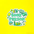 Book Person Vinyl Sticker