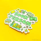 Book Person Vinyl Sticker
