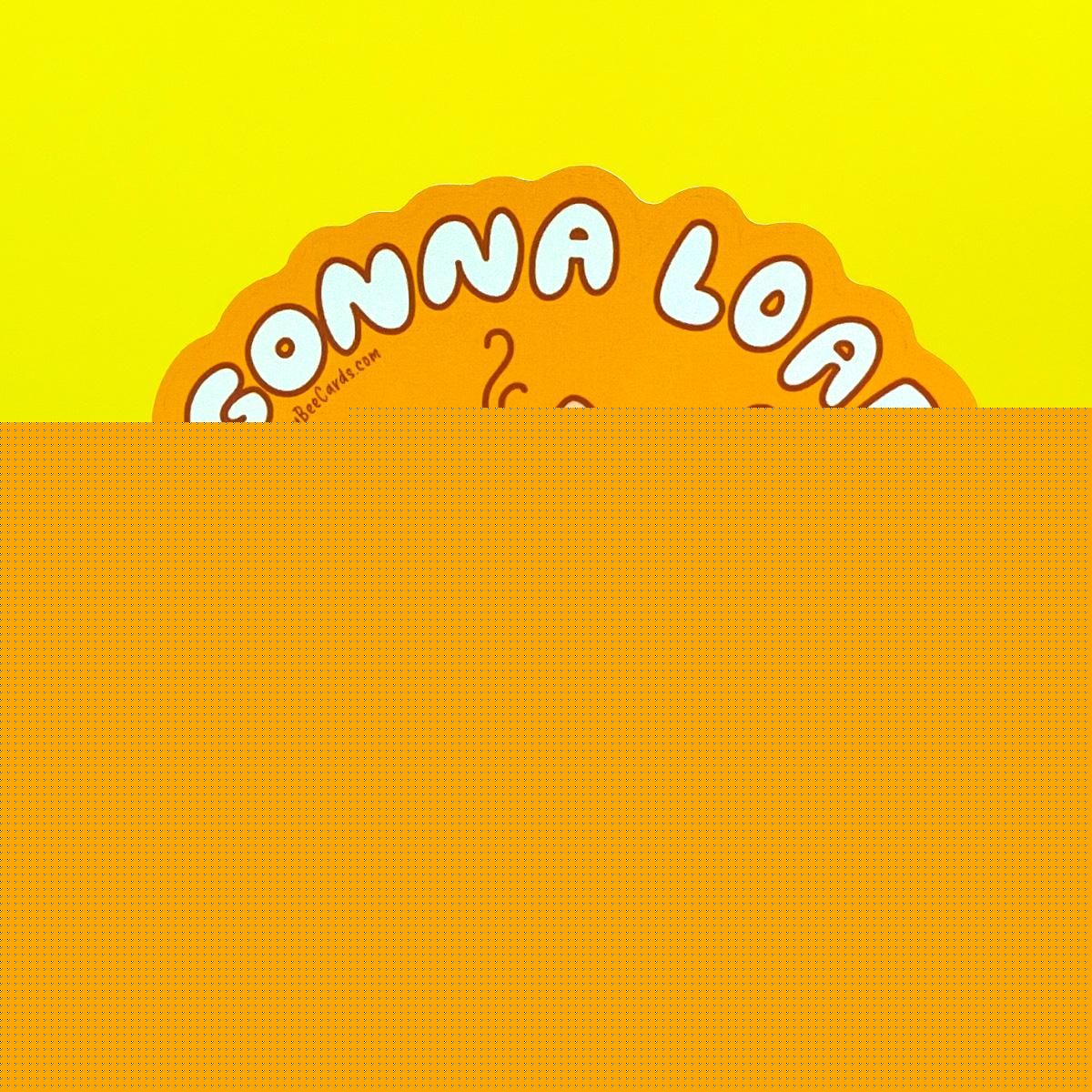 Cat Bread Loaf Vinyl Sticker "Gonna Loaf"