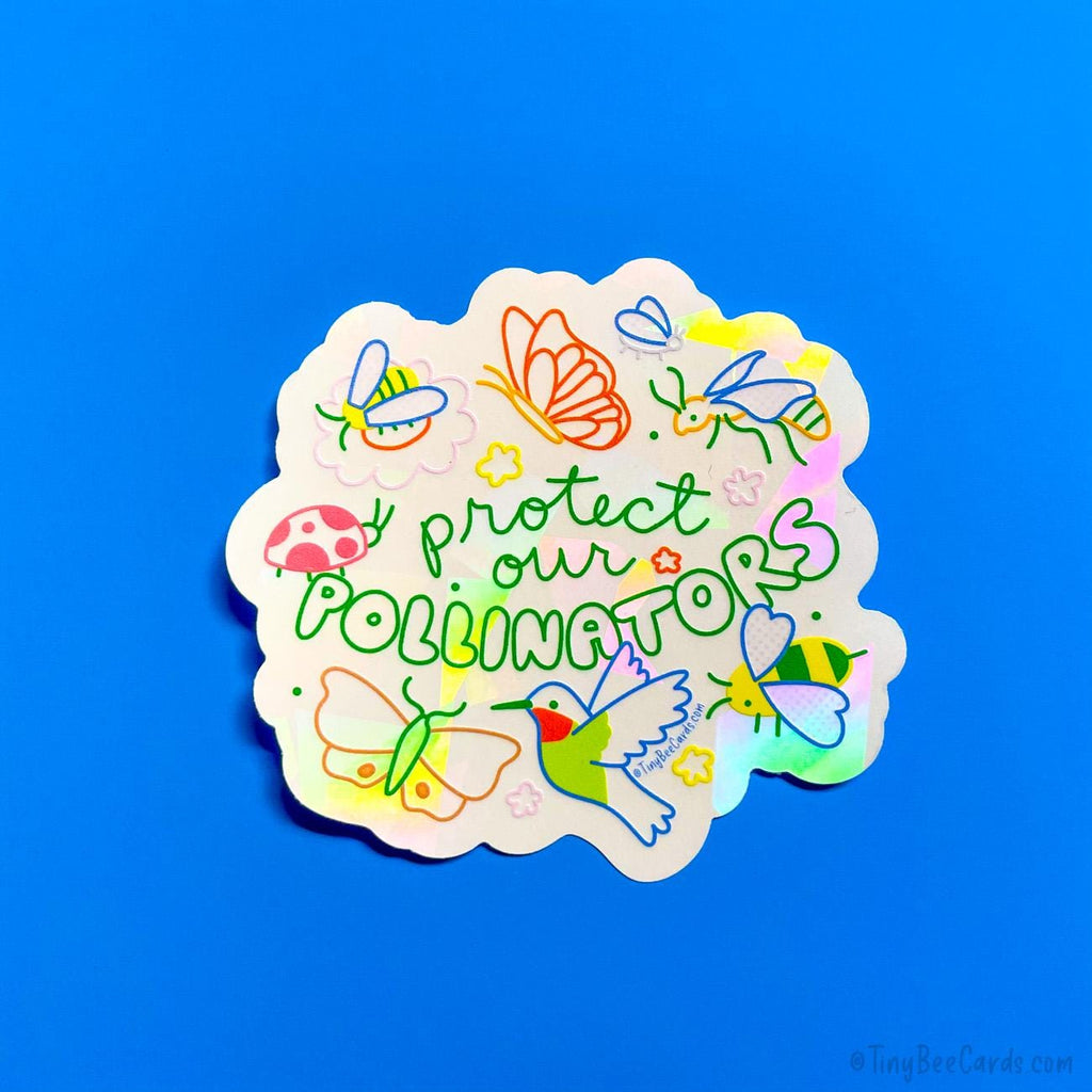 Protect our Pollinators Bug Lover Suncatcher Decal
