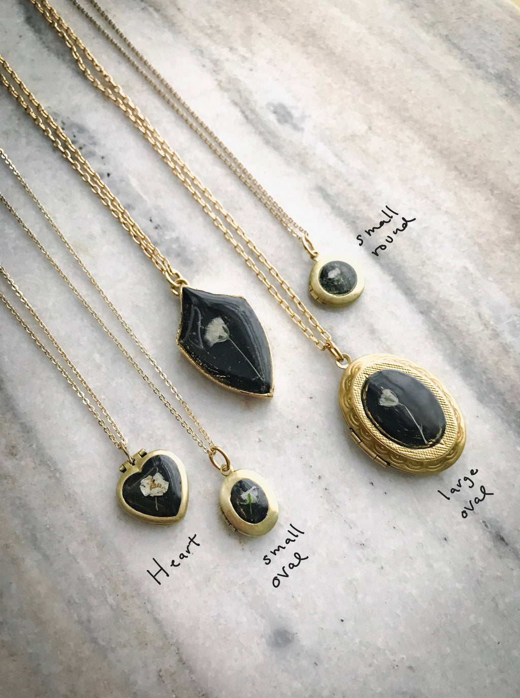 Wildflower Lockets with REAL Flowers