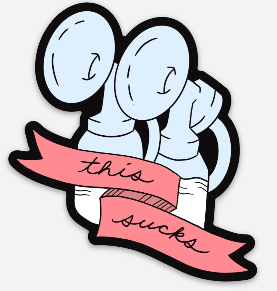 This Sucks high quality vinyl sticker, 3" x 3"