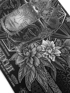 WOUNDS TO WISDOM V1 ✦ MONOCHROME ✦ XXL RGB Gaming Mouse Pad