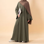 Premium Linen Effect Pullover Abaya with Pockets (MA341)