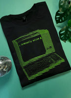 Terminally Online by Terminal Research on black unisex t-shirt
