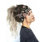 Unique Design Women's Summer Hair Bands Print Headband Stylish Cross Turban Bandanas Hair Accessories Headwrap Headwear Gift