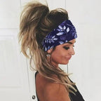 Unique Design Women's Summer Hair Bands Print Headband Stylish Cross Turban Bandanas Hair Accessories Headwrap Headwear Gift
