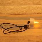 USB Charge One Piece Yellow Light LED Rechargeable Flameless Tea Light Candle With USB Flameless Flickering Candles Tea lights  Decoration Parties Weddings Family Dinner Outdoor Picnic Chargeable LED Battery Candles