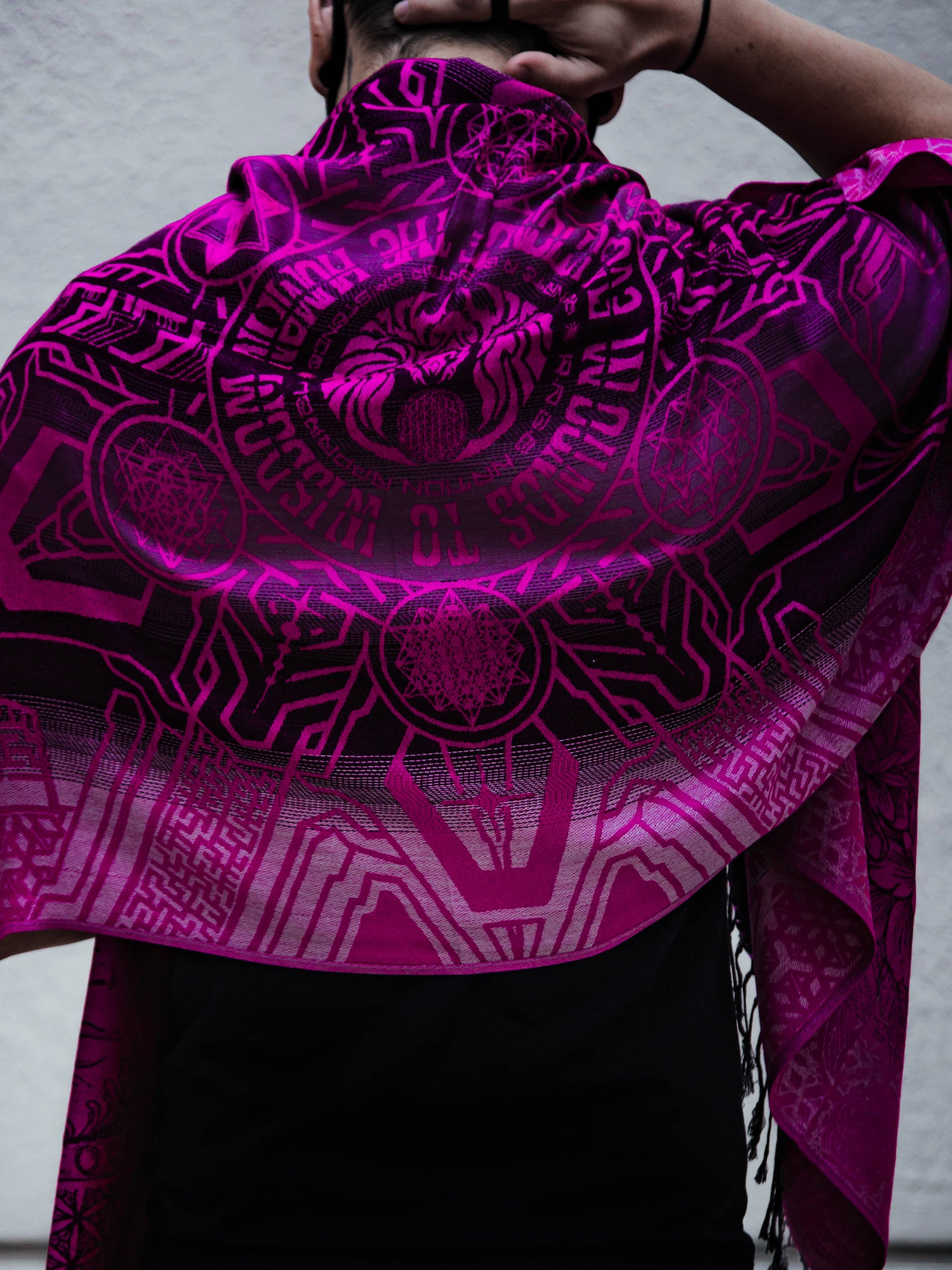 WOUNDS TO WISDOM ✦ Pink Gradient Festival Shawl
